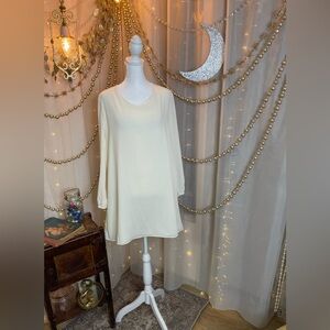 Sabo Skirt Cream Oversized Tunic Dress